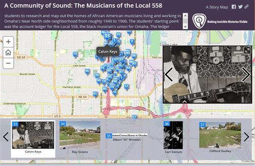 Screenshot of A Community of Sound Map